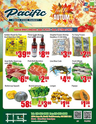 Pacific Fresh Food Market (North York) Flyer September 19 to 25