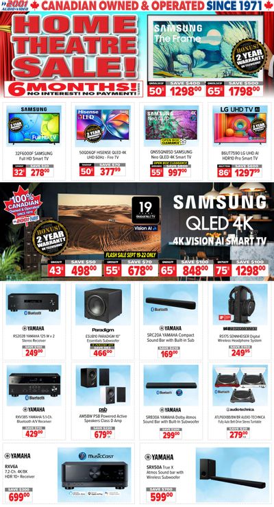 2001 Audio Video Flyer September 19 to 25