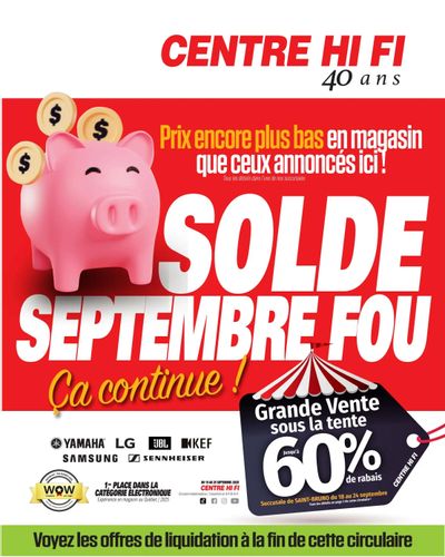 Centre Hi-Fi Flyer September 19 to 25