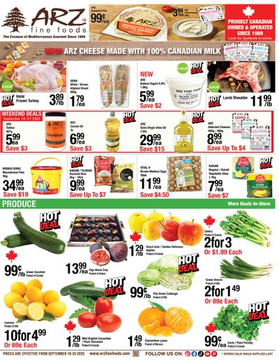 Arz Fine Foods Flyer September 19 to 25