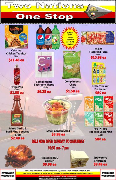 Two Nations One Stop Flyer September 19 to 25