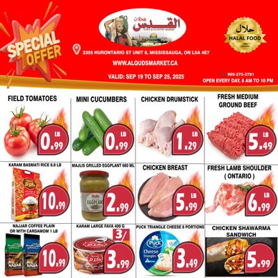 Al-Quds Supermarket Flyer September 19 to 25