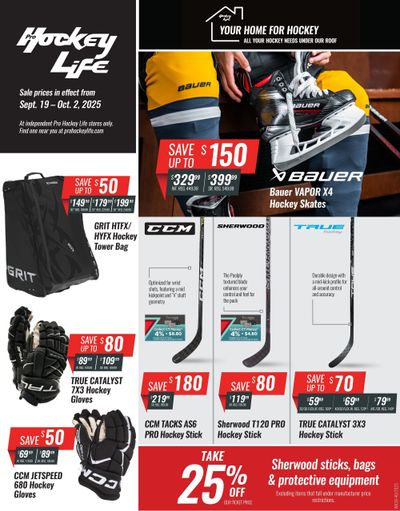 Pro Hockey Life Flyer September 19 to October 2