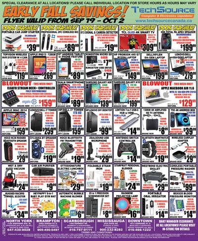 TechSource Flyer September 19 to October 2