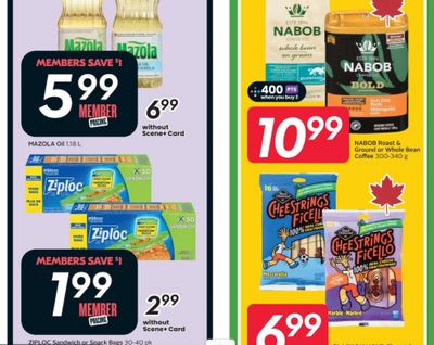 Sobeys Canada: Ziploc Bags $1.99 Member Price + More