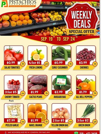 Pistachios Supermarket Flyer September 19 to 24