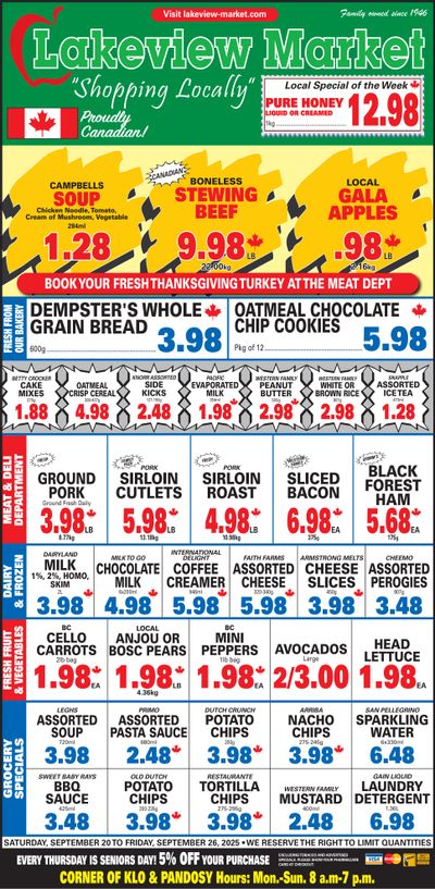 Lakeview Market Flyer September 20 to 26