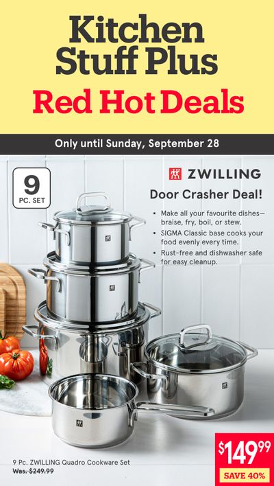 Kitchen Stuff Plus Red Hot Deals Flyer September 22 to 28