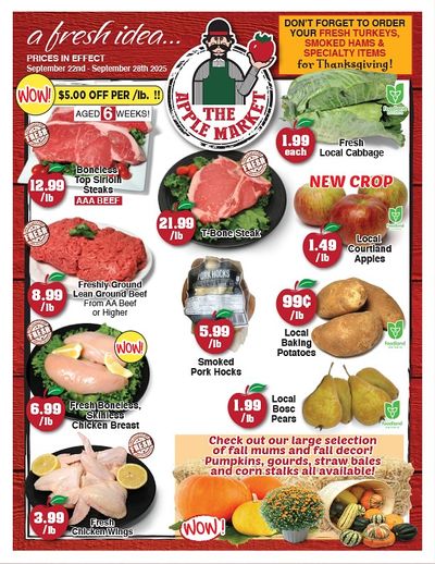 The Apple Market Flyer September 22 to 28