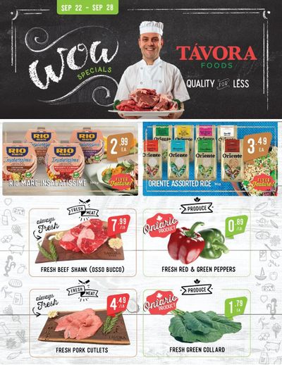 Tavora Foods Flyer September 22 to 28