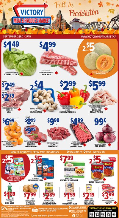 Victory Meat Market Flyer September 23 to 27