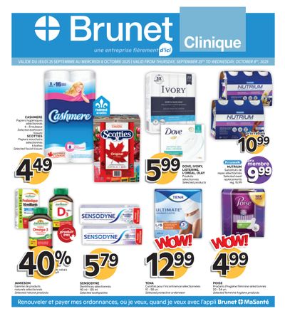 Brunet Clinique Flyer September 25 to October 8