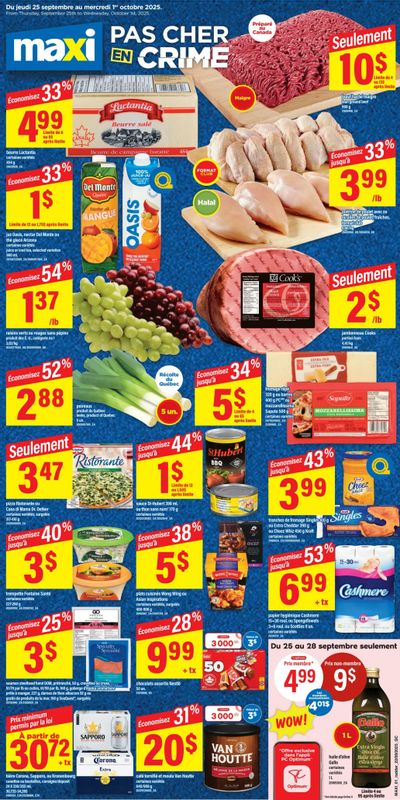 Maxi Flyer September 25 to October 1