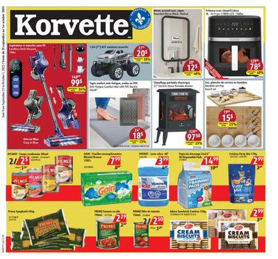Korvette Flyer September 25 to October 1