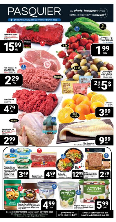 Pasquier Flyer September 25 to October 1