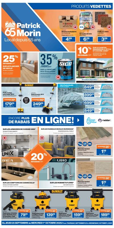 Patrick Morin Flyer September 25 to October 1