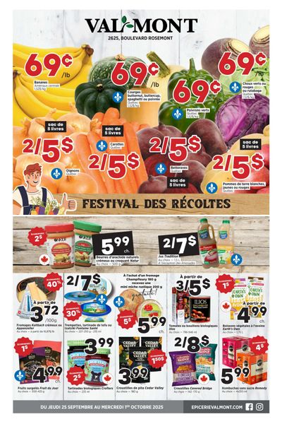 Val-Mont Flyer September 25 to October 1