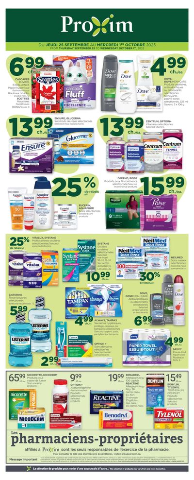 Proxim Flyer September 25 to October 1