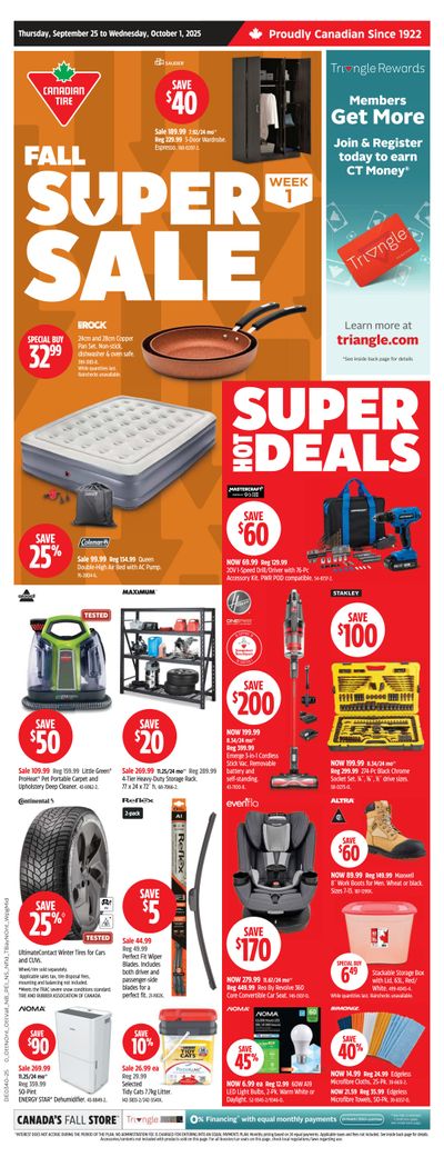 Canadian Tire (Atlantic) Flyer September 25 to October 1