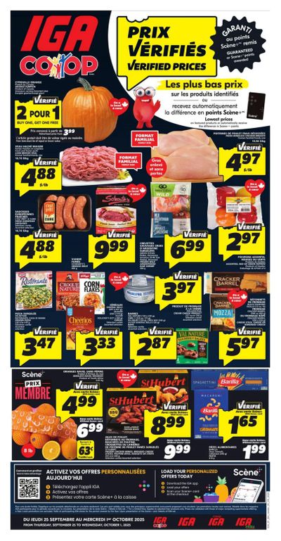IGA (NB) Flyer September 25 to October 1