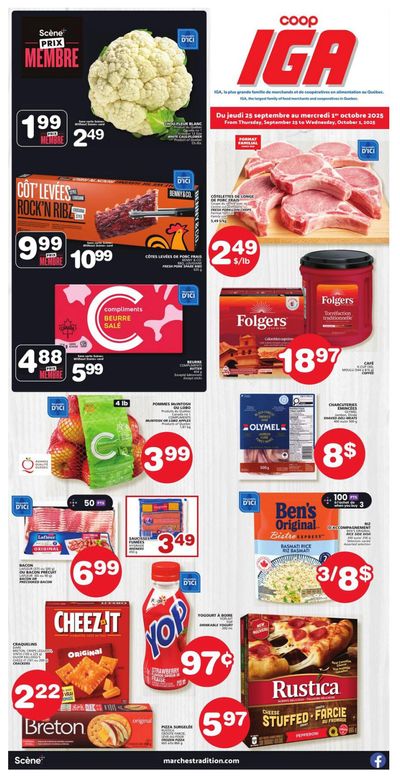 Coop IGA (QC) Flyer September 25 to October 1