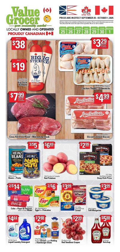 Value Grocer Flyer September 25 to October 1
