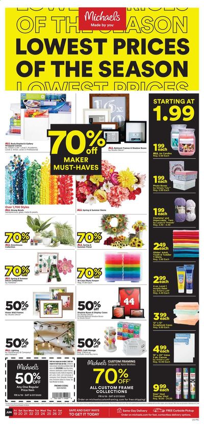 Michaels Weekly Ad & Flyer June 19 to 27
