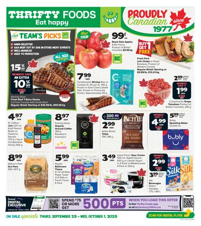 Thrifty Foods Flyer September 25 to October 1