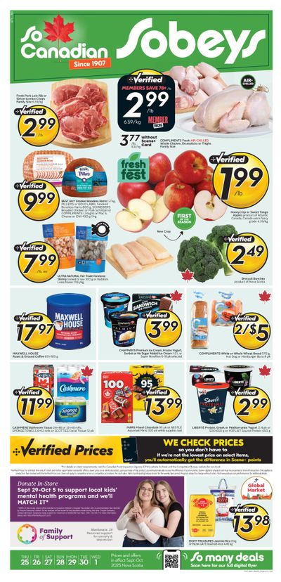 Sobeys (Atlantic) Flyer September 25 to October 1