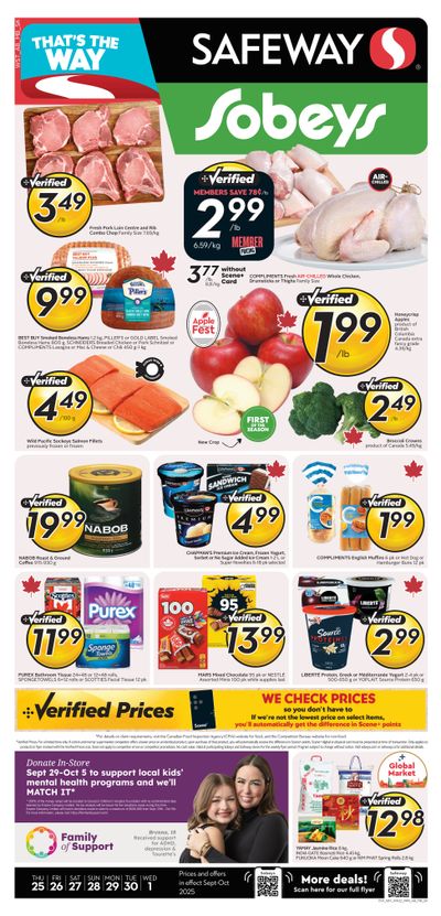 Sobeys/Safeway (SK & MB) Flyer September 25 to October 1