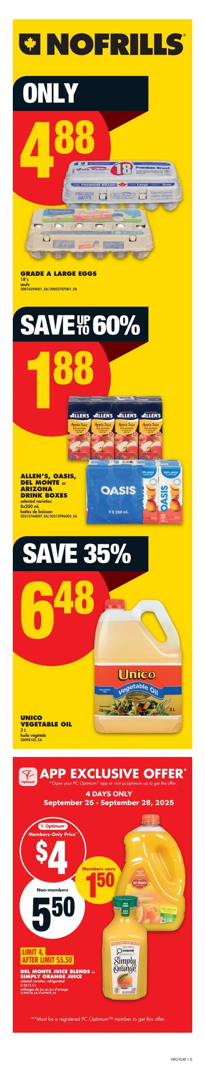 No Frills (ON) Flyer September 25 to October 1
