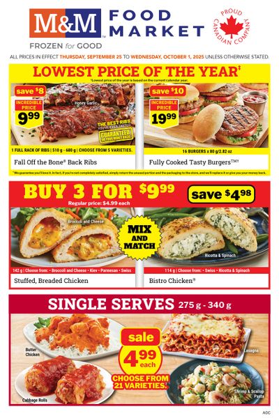 M&M Food Market (Atlantic & West) Flyer September 25 to October 1