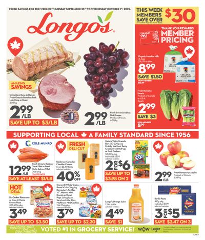 Longo's Flyer September 25 to October 1