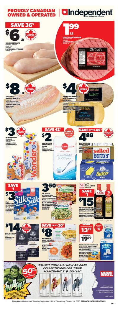 Independent Grocer (Atlantic) Flyer September 25 to October 1