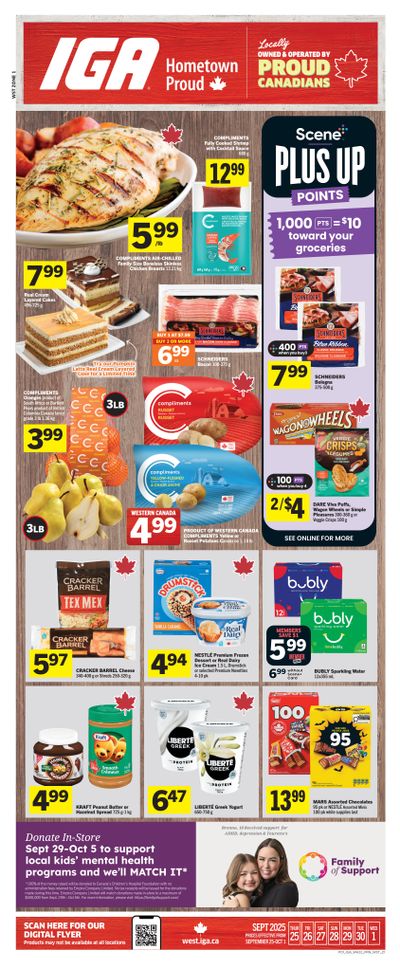 IGA (West) Flyer September 25 to October 1