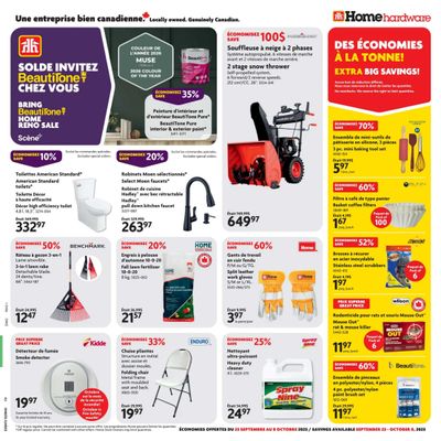 Home Hardware (QC) Flyer September 25 to October 8