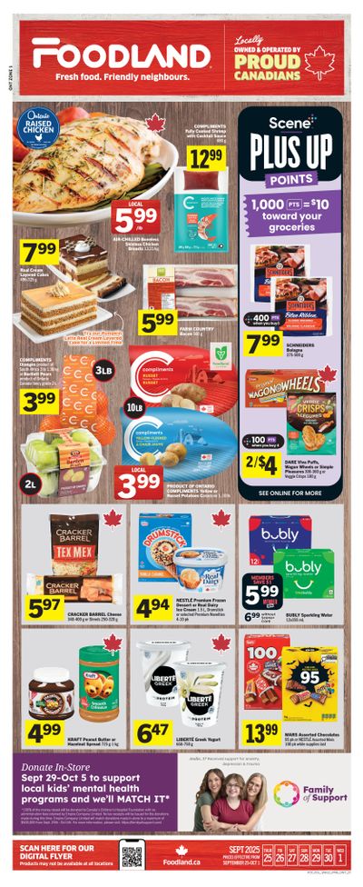 Foodland (ON) Flyer September 25 to October 1