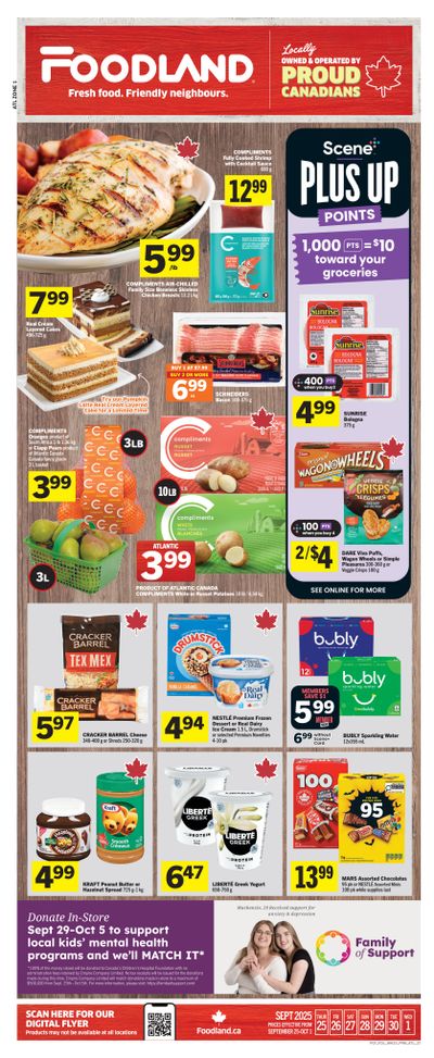 Foodland (Atlantic) Flyer September 25 to October 1