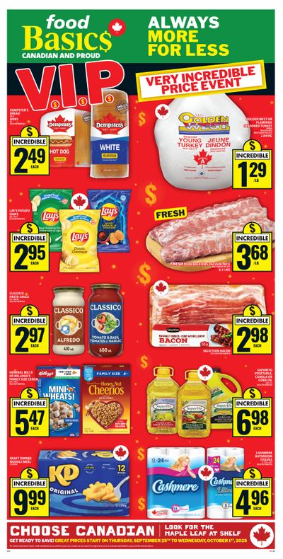 Food Basics Flyer September 25 to October 1
