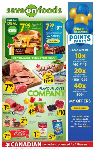 Save On Foods (BC) Flyer September 25 to October 1