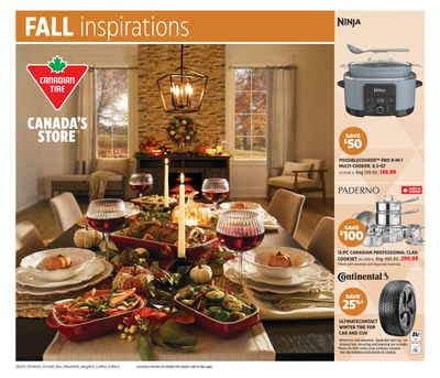 Canadian Tire Fall Inspirations Flyer September 26 to October 16
