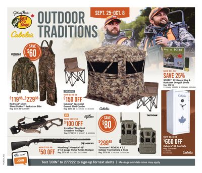 Cabela's Flyer September 25 to October 8
