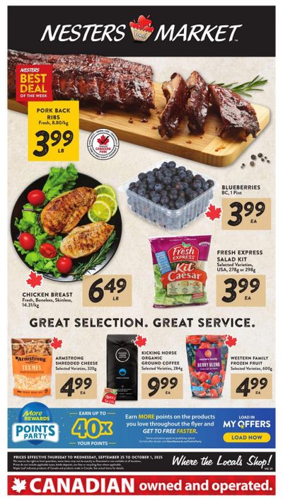 Nesters Market Flyer September 25 to October 1