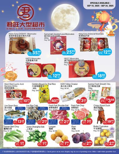 Kings Fair Supermarket Flyer September 25 to October 1
