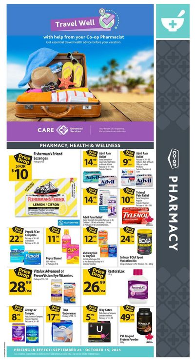Co-op (West) Pharmacy Flyer September 25 to October 15