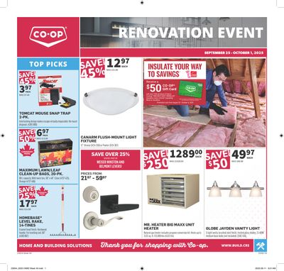 Co-op (West) Home Centre Flyer September 25 to October 1