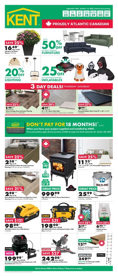 Kent Building Supplies Flyer September 25 to October 1