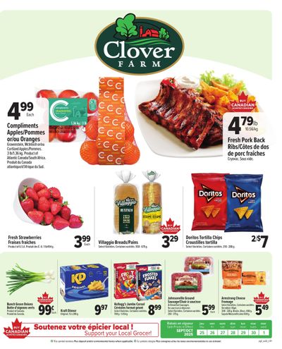 Clover Farm (Atlantic) Flyer September 25 to October 1