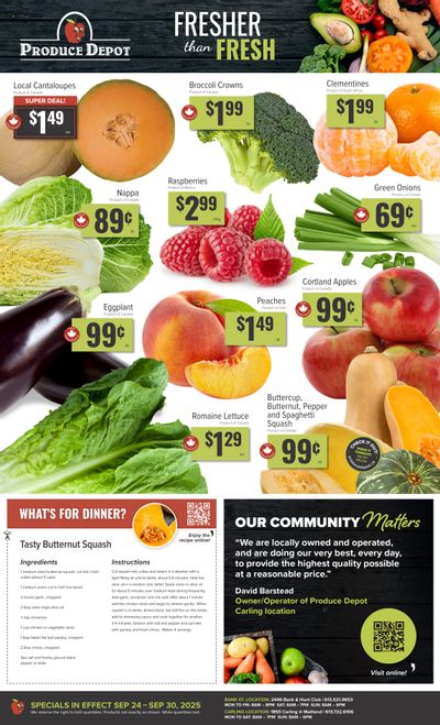Produce Depot Flyer September 24 to 30