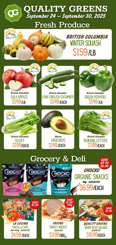 Quality Greens Flyer September 24 to 30